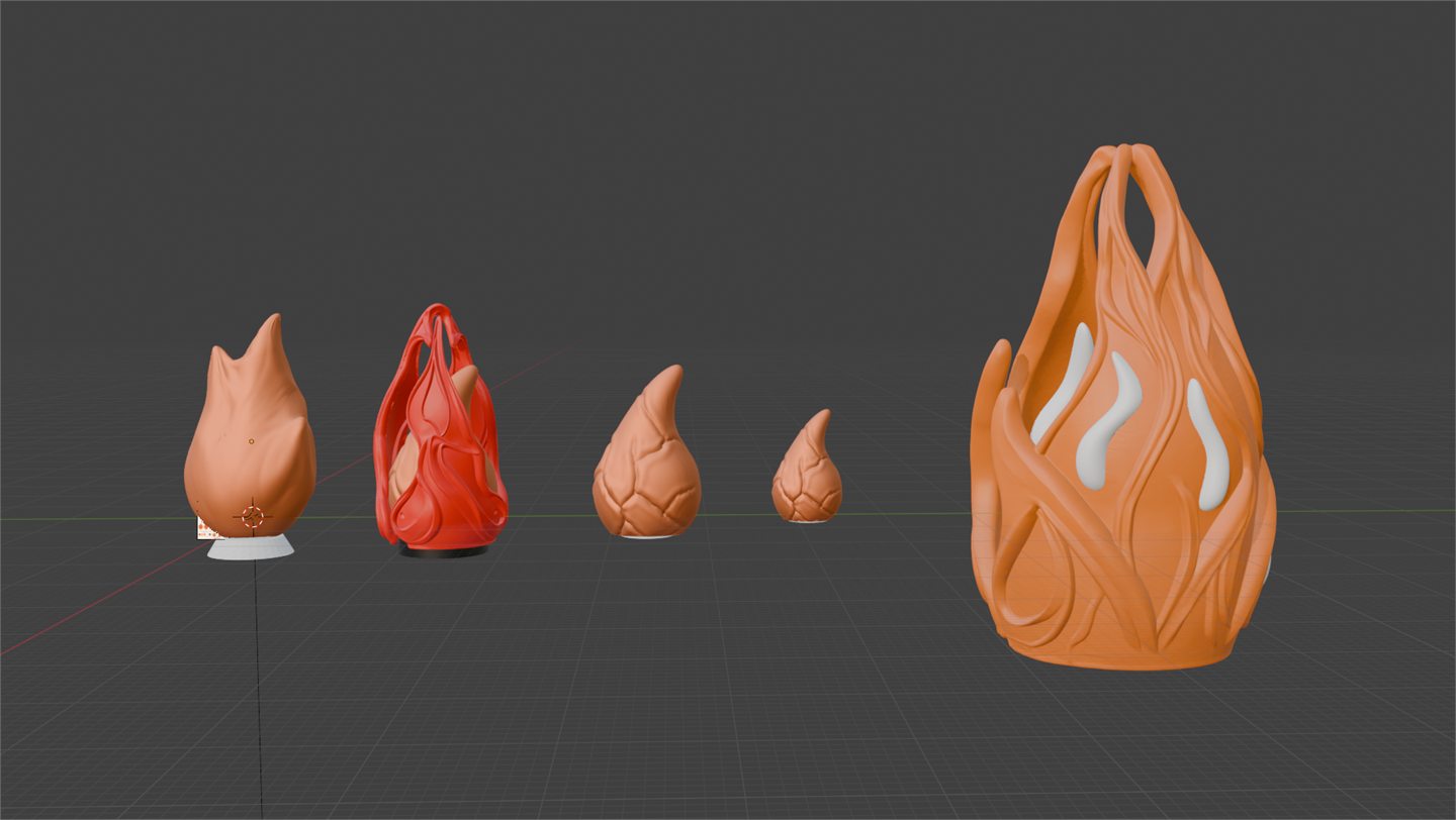 Modelo 3D de Ascuas en Blender
